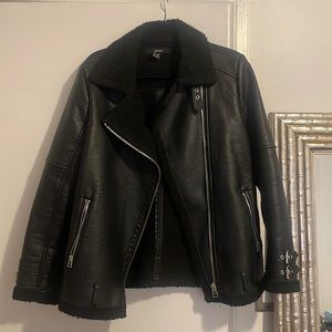Faux leather jacket